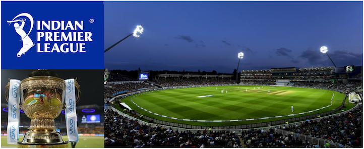 Copa e estádio da Indian Premier League Cricket